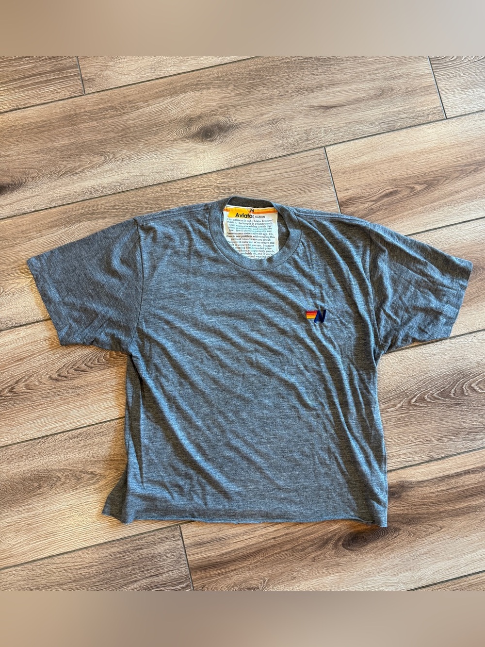 Aviator Nation Classic Cropped Logo Tee – Size Medium- retail $85